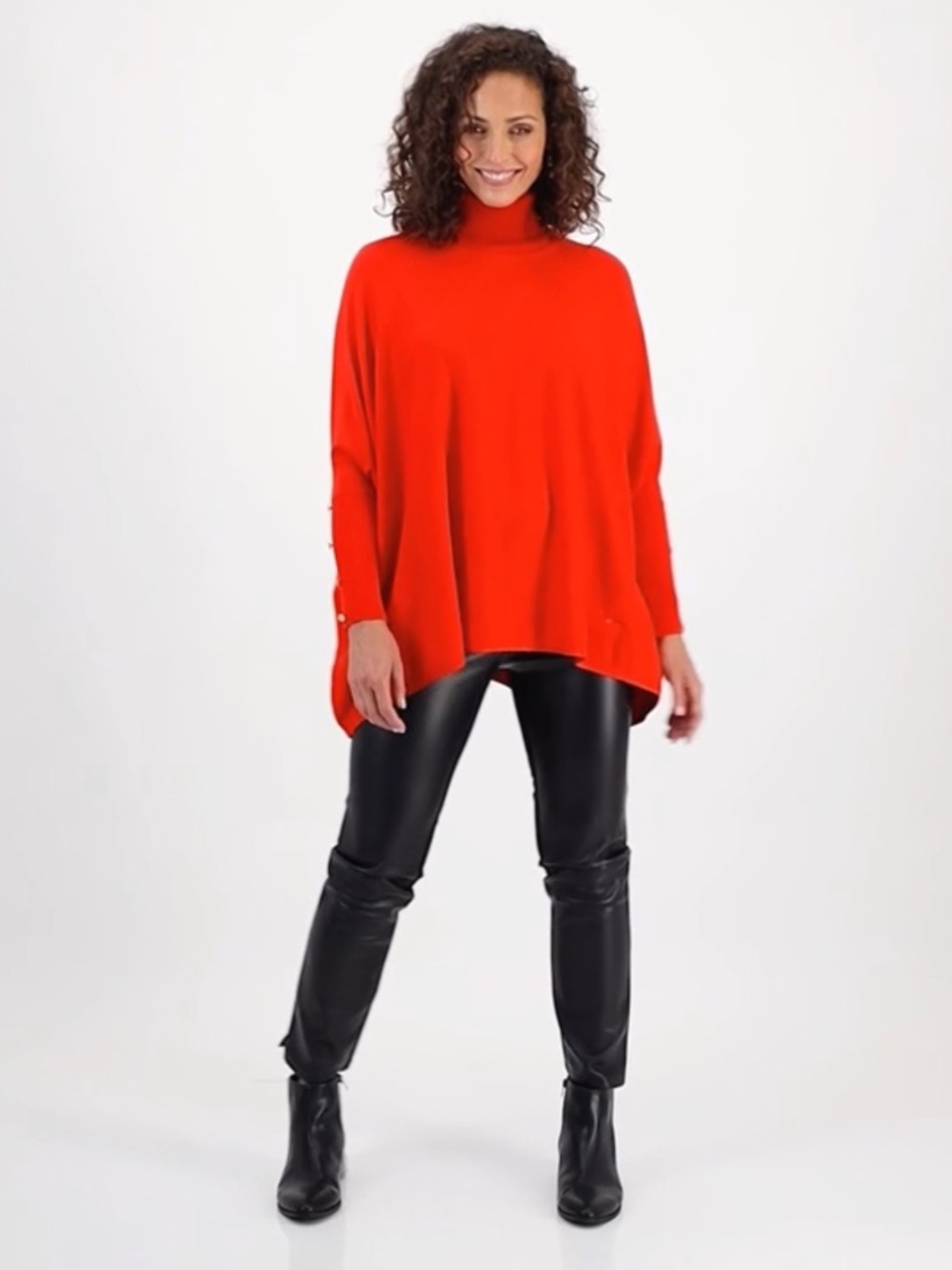 JM Collection Women's Poncho Turtleneck Sweater, Macy's Exclusive